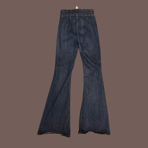 We The Free by Free People Women's Dark Wash High-Rise Flare Jeans Size 27